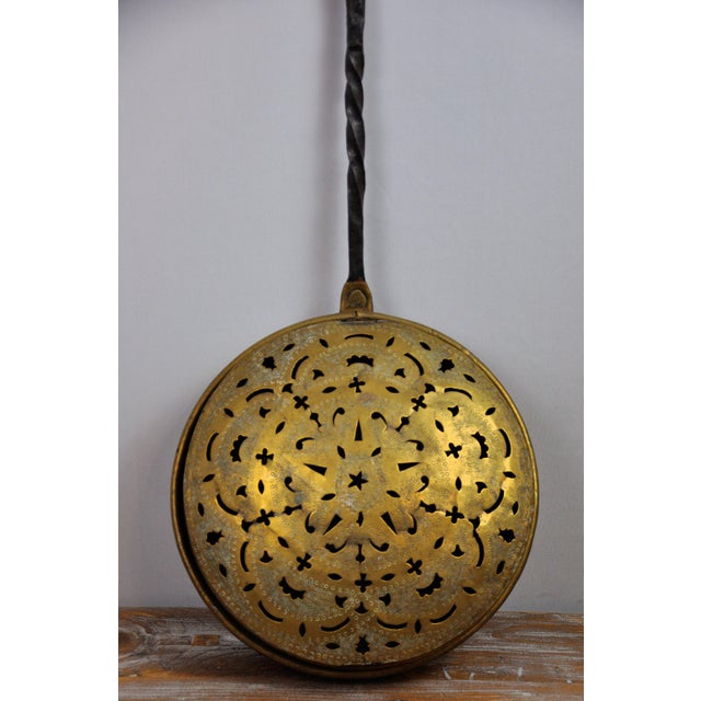 Antique French Copper Bed Warmer Long Wood Handle Warming Pan Chairish