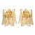 Amber Rondini Murano Glass Gold Wall Sconces by Simoeng, Set of 2 For Sale - Image 9 of 9