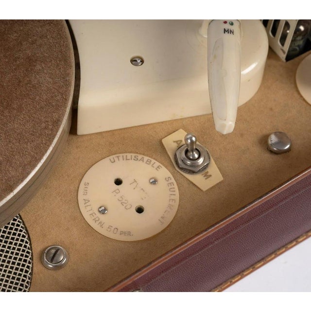 Wood 20th Century Portable Record Player For Sale - Image 7 of 8