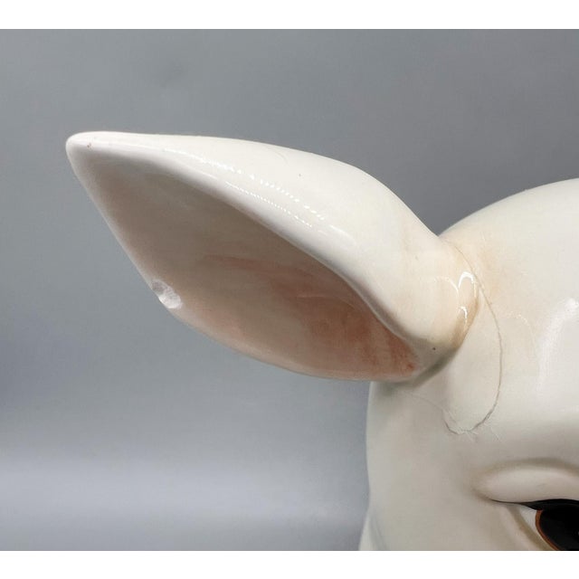 Fitz & Floyd French Market Pig Lidded Jar With Vegetables – Whimsical Farmhouse Kitchen Decor - Farmhouse, French Country, Cottagecore For Sale In Houston - Image 6 of 15