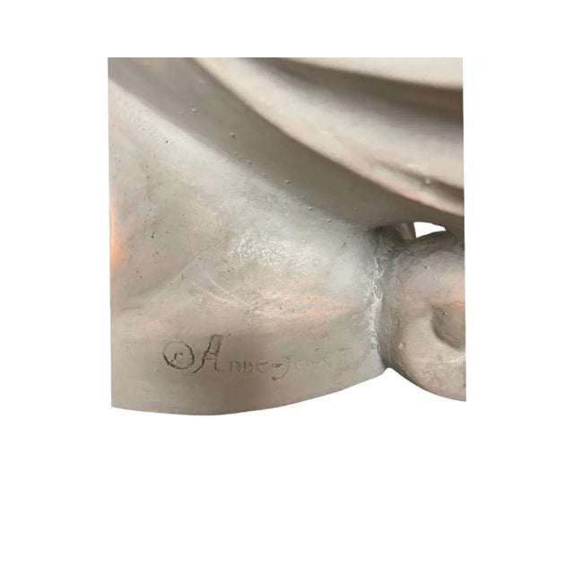 Art Deco Vintage Postmodern 1980s Head Bust Ceramic Sculpture For Sale - Image 3 of 10