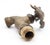 Traditional Vintage Style Frog Brass Garden Water Spigot For Sale - Image 3 of 4