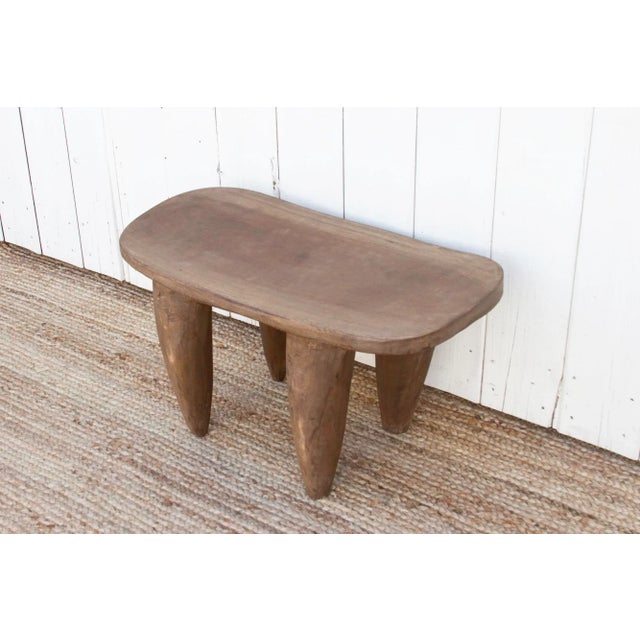 Modern Oxidized Brown African Senufo Stool For Sale - Image 3 of 8
