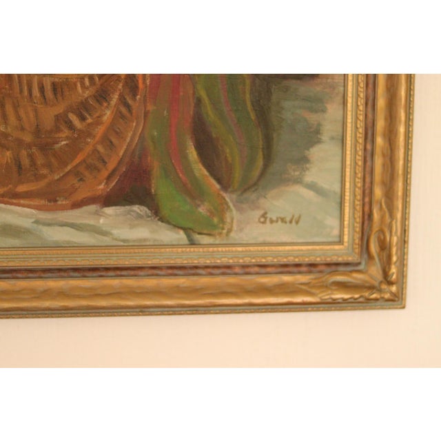 G Wald, Vegetable Basket, 1950s, Oil on Canvas, Framed For Sale - Image 17 of 18