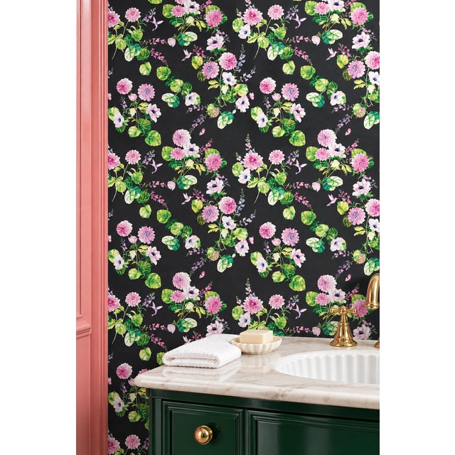 Our Chirp Society Garden Wallpaper Print includes some of our very favorite botanical florals, hand-painted alongside...