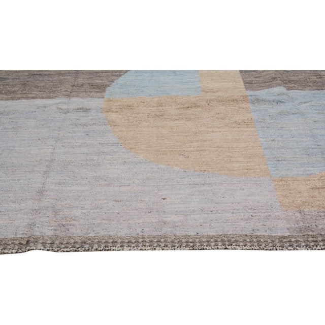 Moroccan Hand Knotted Wool Rug, 9'2"x12' For Sale - Image 4 of 4