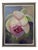 Contemporary Botanical Acrylic Painting of a Lotus Flower by Marina Movshina, Framed For Sale