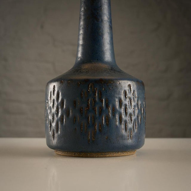 1960s Blue Lamp from Palshus with Shade from Shade Le Klint, Denmark, 1960s For Sale - Image 5 of 14