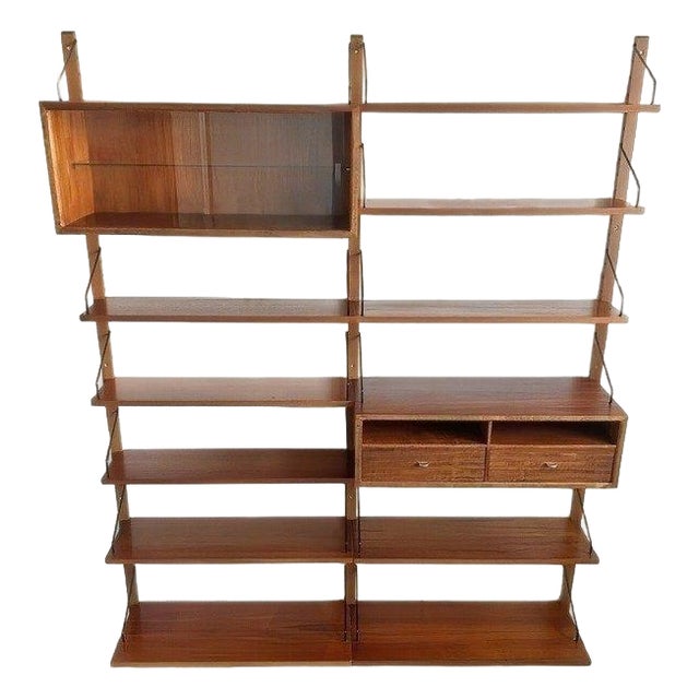 Mid-Century Danish Royal Wall Unit by Poul Cadovius, 1950s For Sale