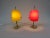 Yellow & Red Brass and Acrylic Glass Table Lamps, 1950s, Set of 2 For Sale - Image 14 of 18