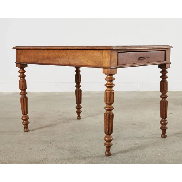 William IV 19th Century English William IV Fruitwood Writing Table or Desk For Sale - Image 3 of 12