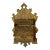 Antique Brass Double Match Holder With Side Strikers Ornate Bird Theme Wall Mount For Sale