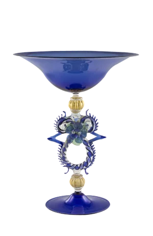 Blue Raise Glass from Cortella Ballarin Production