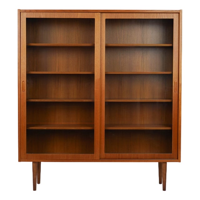 Vintage Mid-Century Teak Vitrine Regal Display Cabinet by Poul Hundevad for Hundevad & Co., 1960s For Sale