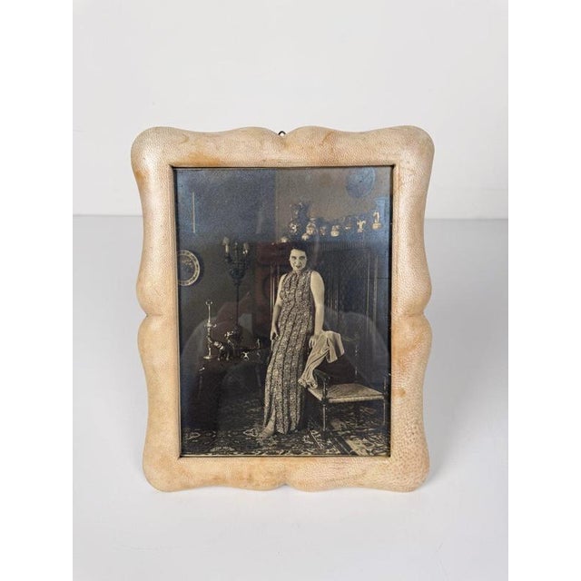 Italian Goatskin Picture Frame from Bolzani, Milan, 1920s For Sale - Image 18 of 18