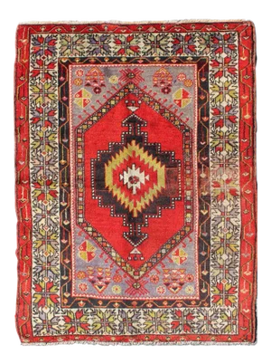 Keivan Woven Arts 1920s Antique Turkish Oushak Rug - 3′7″ × 4′10″