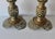 Vintage Altar Size Pierced Brass Floor Candlestick Holders Ornate Reticulated Design Mid Century For Sale - Image 10 of 15