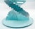 Stacked Glass Fan Shape Base Round Coffee Table Italian Post Modern Mid Century For Sale - Image 10 of 13