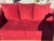 Bordeaux Velvet Sofa with Wicker For Sale - Image 10 of 18