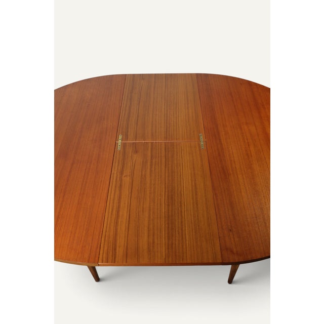 1960s Extendable Round Teak Dining Table, 1960s For Sale - Image 5 of 17