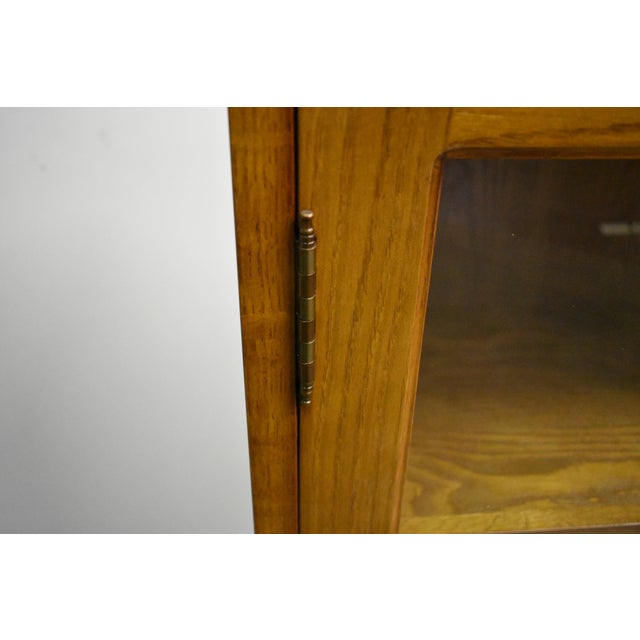 Wood Mission Bookcase / Curio Cabinet - Michael's Cherry (Mc1) For Sale - Image 7 of 11