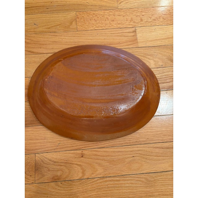 Mexican Handpainted Mexican Serving Tray For Sale - Image 3 of 5