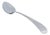 Rice and Serving Spoon in Plain Silver with Grooves on the Handle For Sale