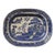 19thC. Staffordshire Blue Willow China Platter/Chinoiserie For Sale