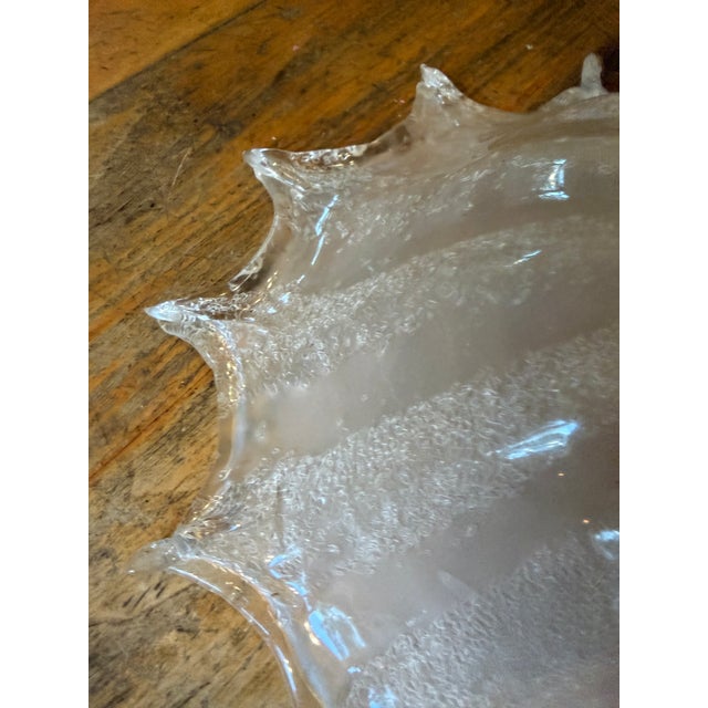 1960s VTG Murano Glass Ceiling Pendant Light Globe Shade 1960s Barovier Venini 14.5” For Sale - Image 5 of 12