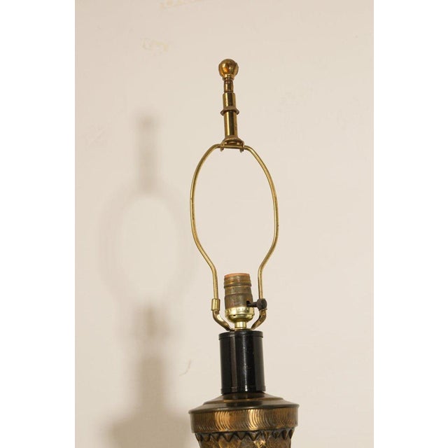 Moorish Mughal Indo Persian Islamic Brass Table Lamp For Sale - Image 4 of 18