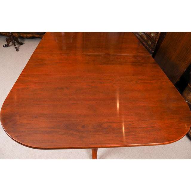 Wood Vintage Regency Revival Dining Table and Chairs by William Tillman, 1980s, Set of 9 For Sale - Image 7 of 18