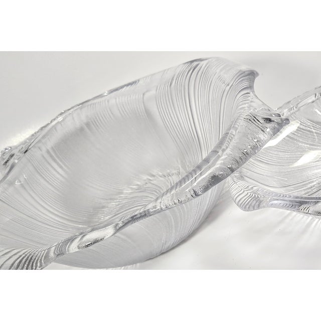 Crystal Seashell Serving Bowls- Set of 9 For Sale - Image 12 of 12