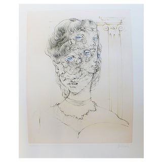 Hans Bellmer, Blue Eyes, 1971, Etching and Aquatint For Sale