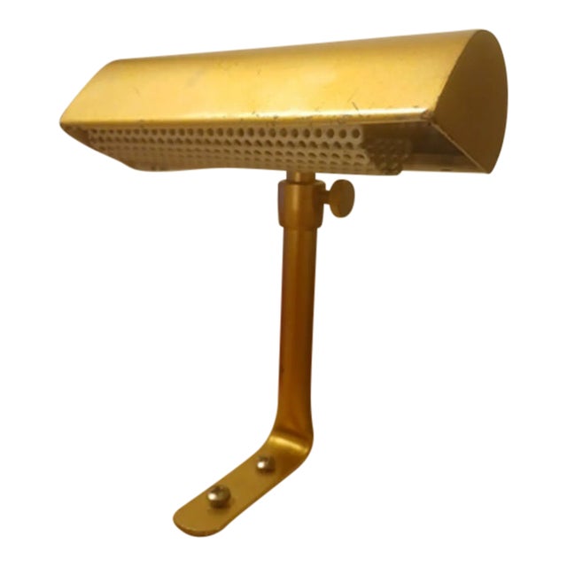 1970s Petite Brass Picture /Piano Lamp For Sale