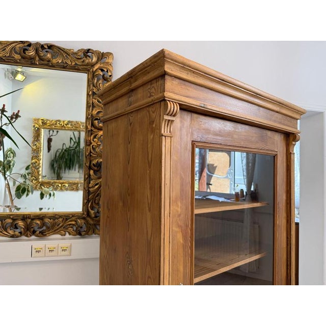 Brown Gründerzeit Display Cabinet in Wood For Sale - Image 8 of 9