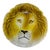 Italian Vintage Ceramic Lion Plate For Sale