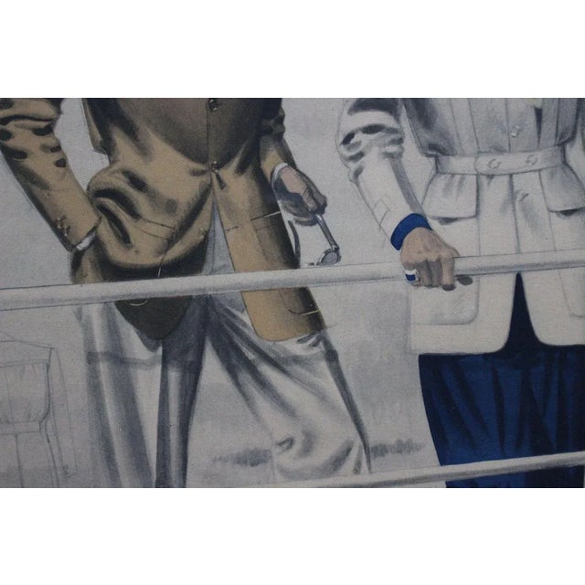 Vintage French Fashion Poster by Jean Choiselat, 1947 For Sale - Image 15 of 18