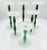 Postmodern Orrefors "Celeste" Candle Holders by Anne Nilsson Squiggle 6pc Set For Sale In Palm Springs - Image 6 of 6