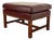 Hancock & Moore Chippendale Leather Ottoman For Sale