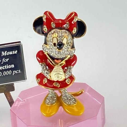 Metal Disney Arribas Brothers Swarovski Jeweled Minnie Mouse Figurine Cristal Collection (Limited Edition #790/10,000 With Original Boxes and Certificate) For Sale - Image 7 of 18