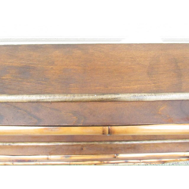 Antique English Bamboo Wall Shelf or Plate Rack For Sale - Image 9 of 17