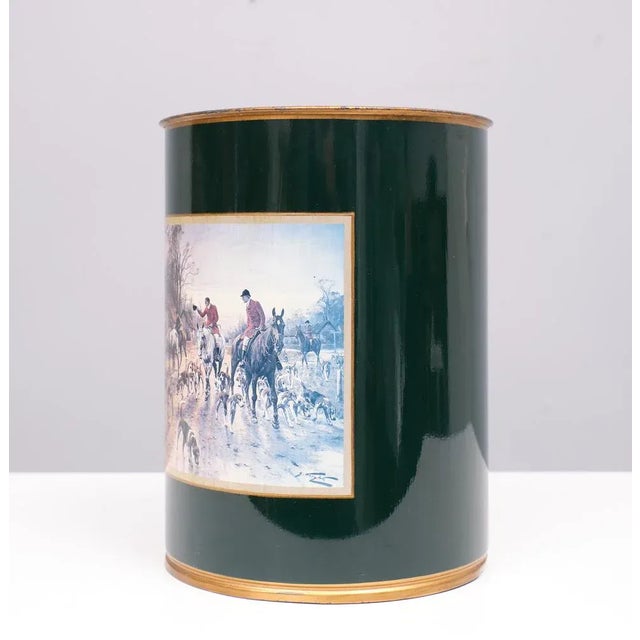 English Metal Waste Basket, 1960s For Sale - Image 6 of 8