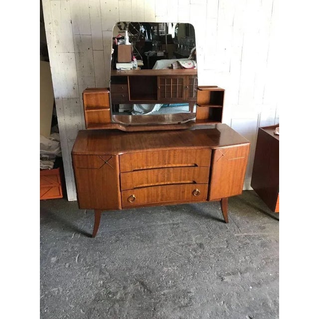 Brown Dressing Table, 1950s For Sale - Image 8 of 8