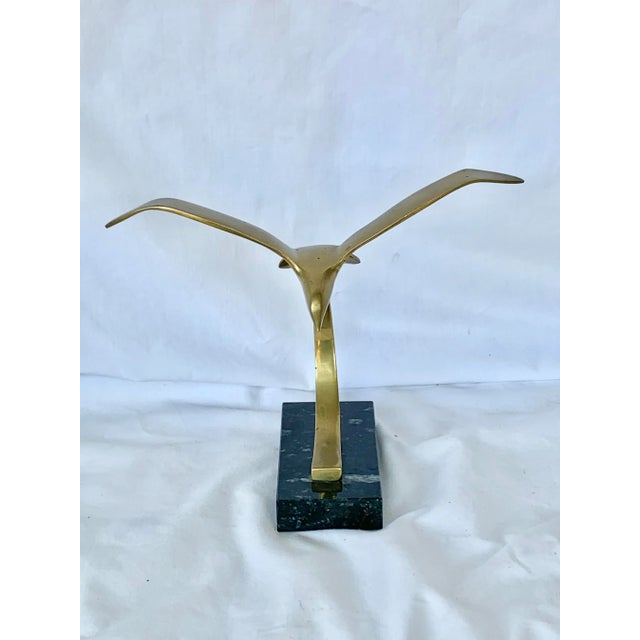 Vintage Brass Seagull Figurine For Sale - Image 4 of 13