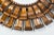 1950s Large Spanish Brutalist Backlit Gilt Sunburst Mirror or Ceiling Flush Mount For Sale - Image 4 of 13