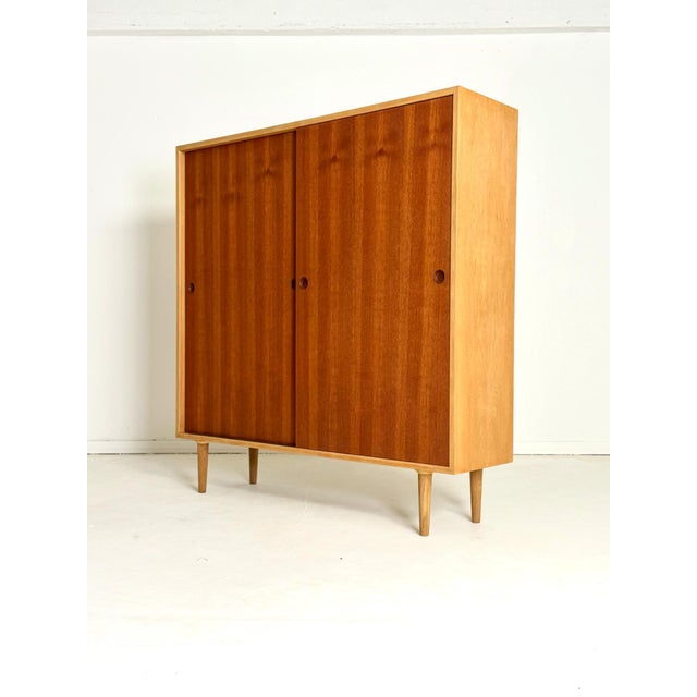 Cabinet in Oak & Teak from Børge Mogensen, 1950s For Sale - Image 9 of 11