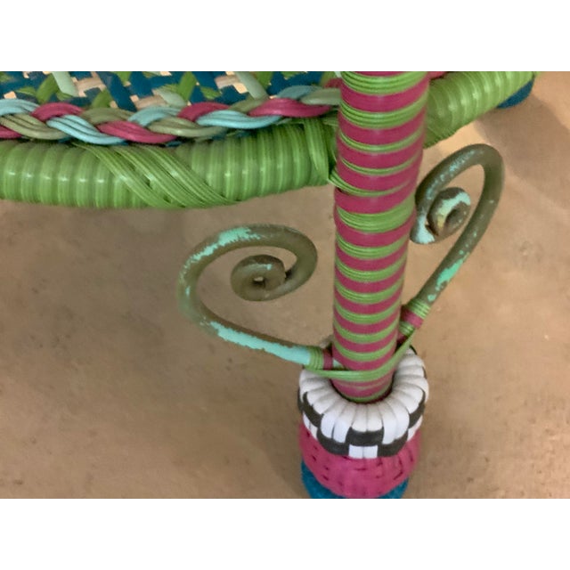 Mackenzie Childs Occasional Side Table For Sale In Naples, FL - Image 6 of 7