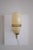 Beautiful Mid-Century Glass and Brass Wall light by Mauri Almari for Idman, Finland. Brass lamp arm with a filigree design...