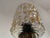 Amber Pressed Glass Table Lamp with Wooden Base, 1970s, in Very Good conditions. Designed 1970 to 1979 This piece is...