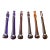 1960s Art Deco Italy Murano Thick Glass Swizzle Sticks - Set of 6 For Sale